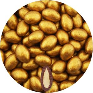Golden Lustre Almonds - Premium Roasted White Chocolate Almonds
