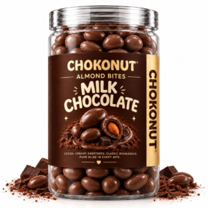 Chokonut Milk Chocolate Almond Bites | Premium Chocolate Coated Almonds